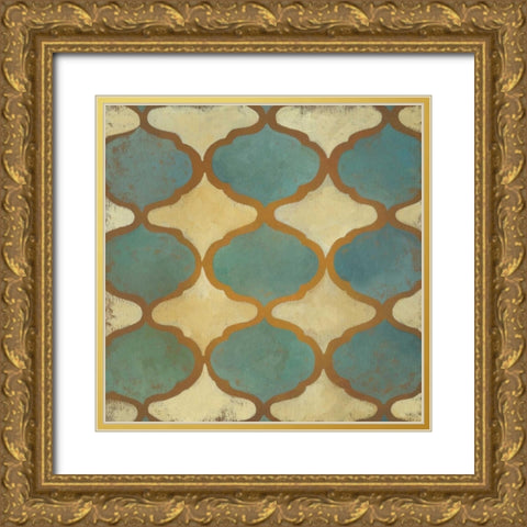 Rustic Symmetry I Gold Ornate Wood Framed Art Print with Double Matting by Zarris, Chariklia