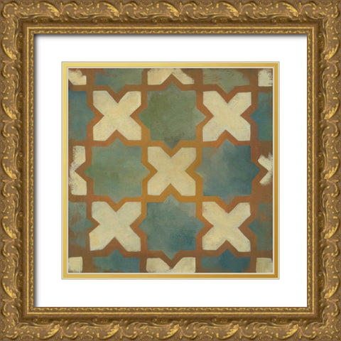 Rustic Symmetry II Gold Ornate Wood Framed Art Print with Double Matting by Zarris, Chariklia