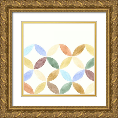 Geometric IV Gold Ornate Wood Framed Art Print with Double Matting by Zarris, Chariklia