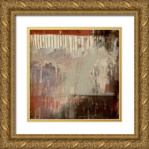 Plum Earth II Gold Ornate Wood Framed Art Print with Double Matting by Goldberger, Jennifer