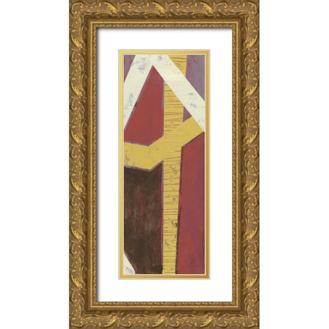 Parallelogram II Gold Ornate Wood Framed Art Print with Double Matting by Goldberger, Jennifer