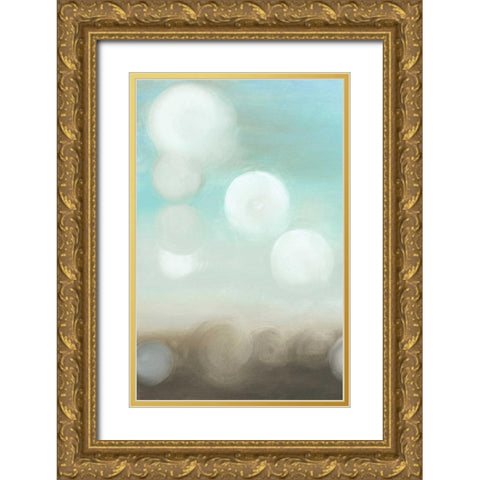 Dewdrops I Gold Ornate Wood Framed Art Print with Double Matting by Goldberger, Jennifer