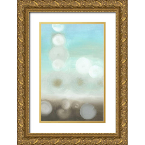 Dewdrops II Gold Ornate Wood Framed Art Print with Double Matting by Goldberger, Jennifer