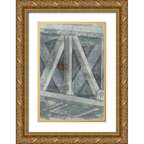 Truss I Gold Ornate Wood Framed Art Print with Double Matting by Goldberger, Jennifer