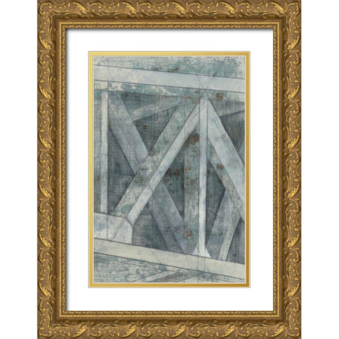 Truss II Gold Ornate Wood Framed Art Print with Double Matting by Goldberger, Jennifer