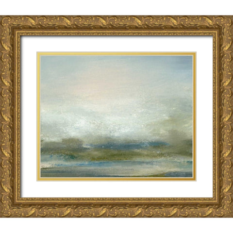 Sea I Gold Ornate Wood Framed Art Print with Double Matting by Gordon, Sharon
