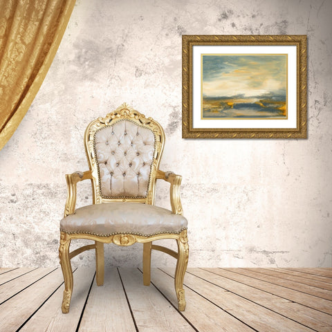 Lovely Day II Gold Ornate Wood Framed Art Print with Double Matting by Gordon, Sharon