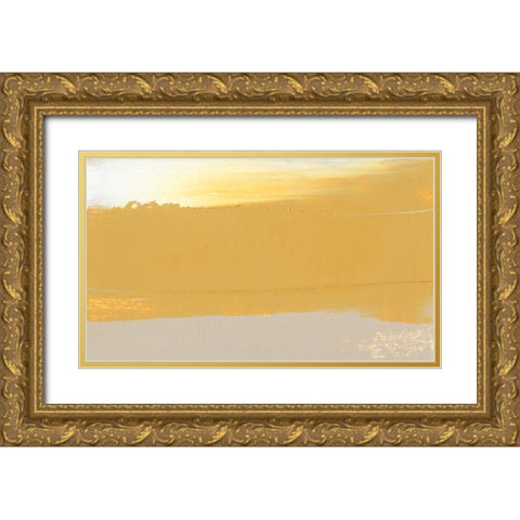 Glide III Gold Ornate Wood Framed Art Print with Double Matting by Gordon, Sharon