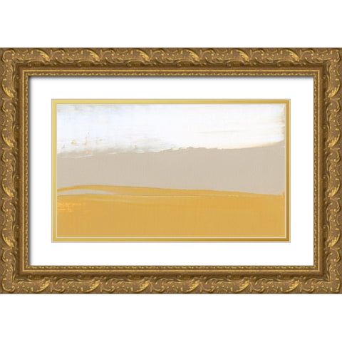 Glide IV Gold Ornate Wood Framed Art Print with Double Matting by Gordon, Sharon