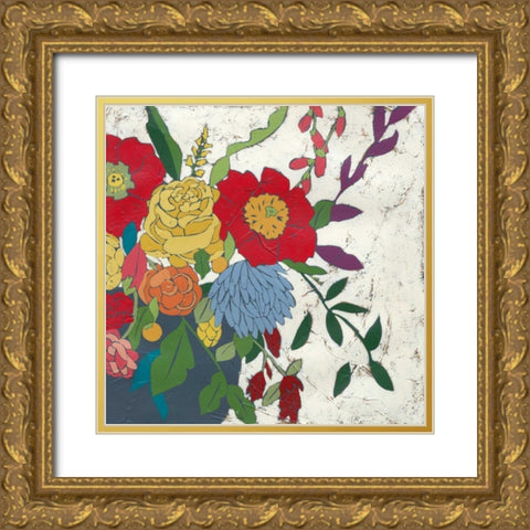 Brilliant Blossoms II Gold Ornate Wood Framed Art Print with Double Matting by Zarris, Chariklia