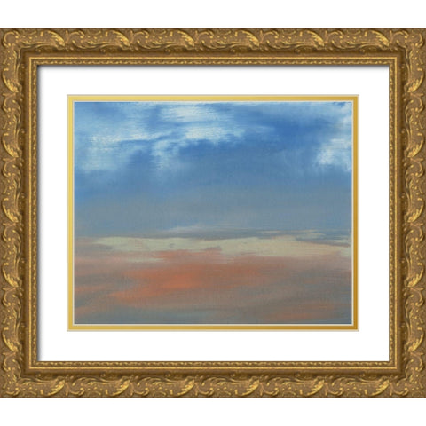 CaribeII Gold Ornate Wood Framed Art Print with Double Matting by Gordon, Sharon