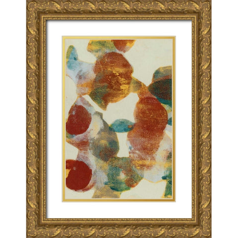 Shape Shift I Gold Ornate Wood Framed Art Print with Double Matting by Goldberger, Jennifer