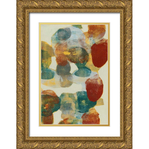 Shape Shift II Gold Ornate Wood Framed Art Print with Double Matting by Goldberger, Jennifer