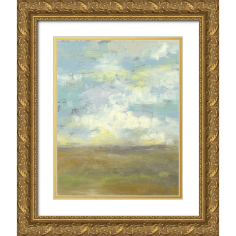 Cloud Stack II Gold Ornate Wood Framed Art Print with Double Matting by Goldberger, Jennifer