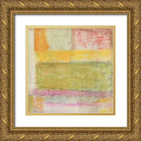 Neon Lights I Gold Ornate Wood Framed Art Print with Double Matting by Vess, June Erica