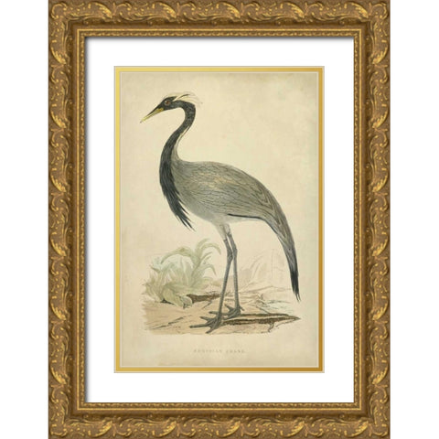 Morris Crane II Gold Ornate Wood Framed Art Print with Double Matting by Morris