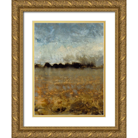 Free Range II Gold Ornate Wood Framed Art Print with Double Matting by OToole, Tim