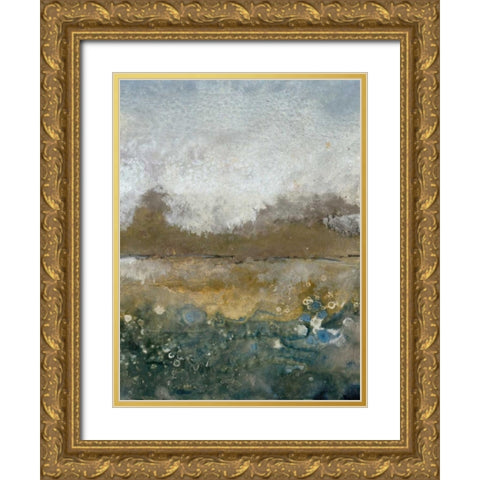 Free Range III Gold Ornate Wood Framed Art Print with Double Matting by OToole, Tim