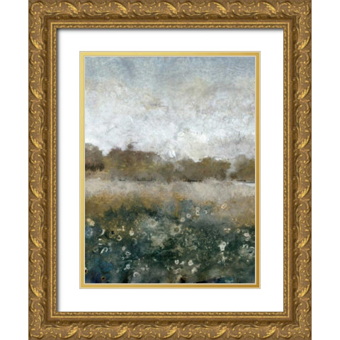 Free Range IV Gold Ornate Wood Framed Art Print with Double Matting by OToole, Tim