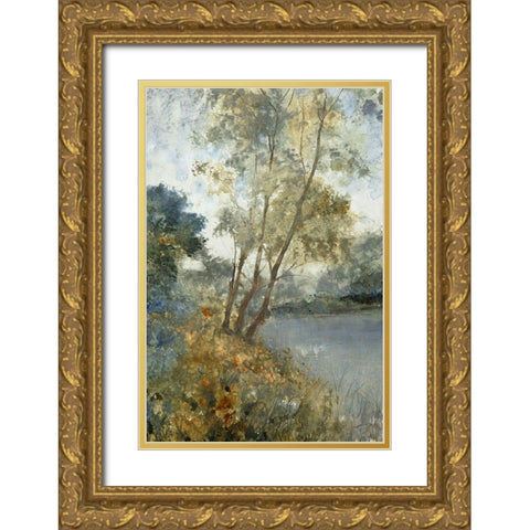 Ethereal Waters I Gold Ornate Wood Framed Art Print with Double Matting by OToole, Tim