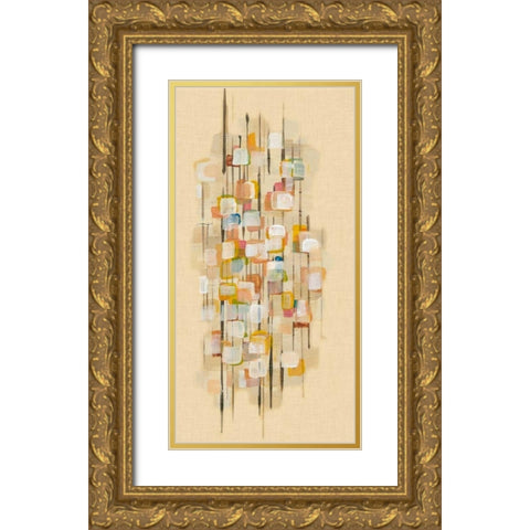 City Map II Gold Ornate Wood Framed Art Print with Double Matting by McMullen, Charles