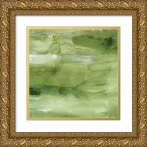 Malachite II Gold Ornate Wood Framed Art Print with Double Matting by Choate, Lisa