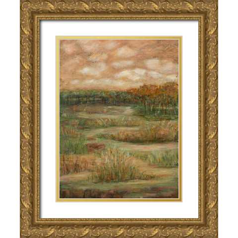 Autumn Sky I Gold Ornate Wood Framed Art Print with Double Matting by Crawford, Beverly