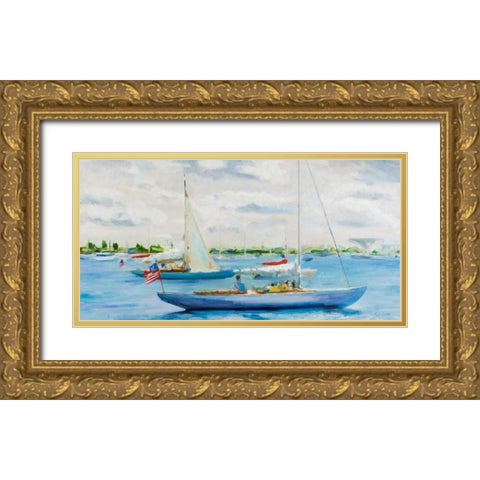 Fun and Lala Gold Ornate Wood Framed Art Print with Double Matting by Crain, Curt