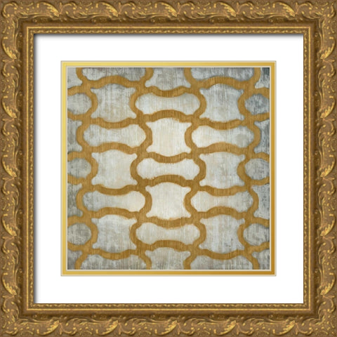 Spectrum Symmetry I Gold Ornate Wood Framed Art Print with Double Matting by Zarris, Chariklia