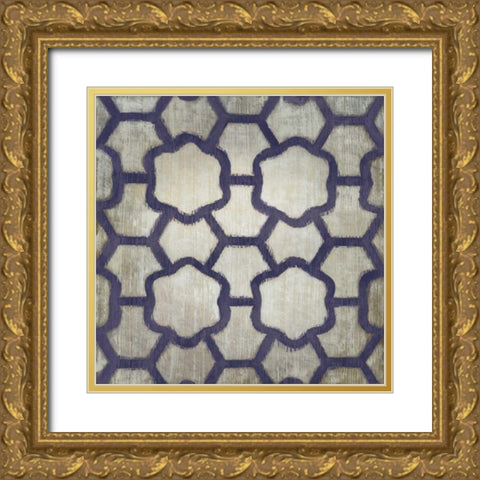 Spectrum Symmetry III Gold Ornate Wood Framed Art Print with Double Matting by Zarris, Chariklia