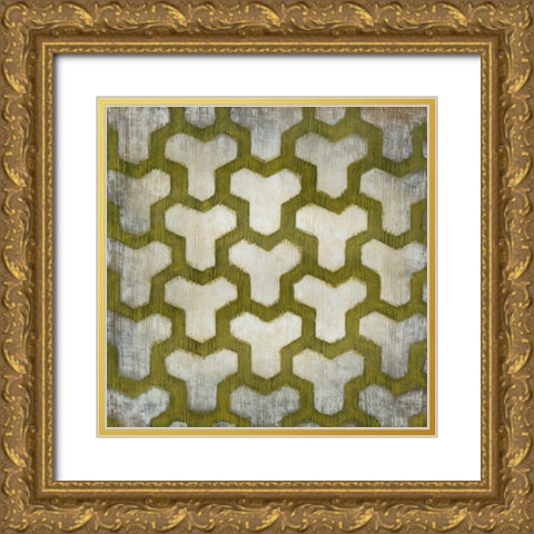 Spectrum Symmetry IV Gold Ornate Wood Framed Art Print with Double Matting by Zarris, Chariklia