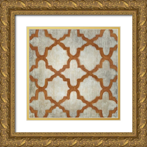 Spectrum Symmetry V Gold Ornate Wood Framed Art Print with Double Matting by Zarris, Chariklia