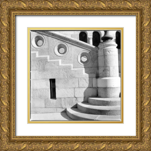 Architecture Detail I Budapest Gold Ornate Wood Framed Art Print with Double Matting by DeNardo, Laura