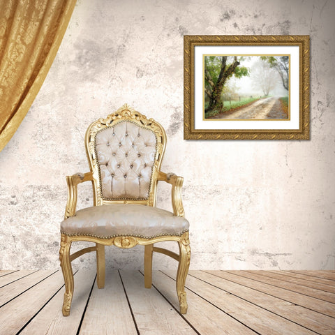 Feel the Silence Gold Ornate Wood Framed Art Print with Double Matting by Head, Danny