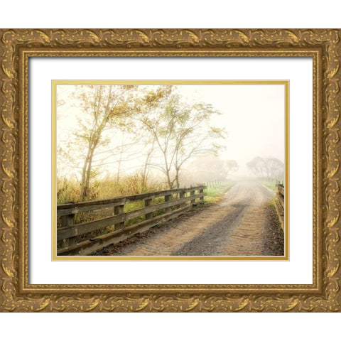 Crossing Over Gold Ornate Wood Framed Art Print with Double Matting by Head, Danny