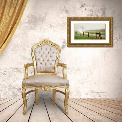 Around the Bend Gold Ornate Wood Framed Art Print with Double Matting by Head, Danny