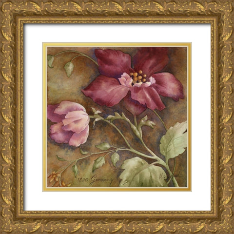 Antique Beauties I Gold Ornate Wood Framed Art Print with Double Matting by Wagner-Heaton, M.