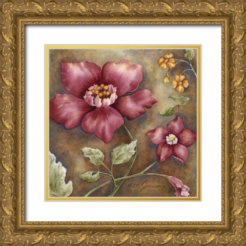 Antique Beauties III Gold Ornate Wood Framed Art Print with Double Matting by Wagner-Heaton, M.