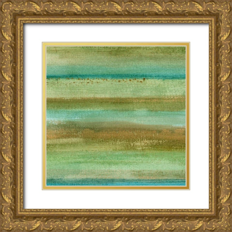 Fields in Spring I Gold Ornate Wood Framed Art Print with Double Matting by McMullen, Charles