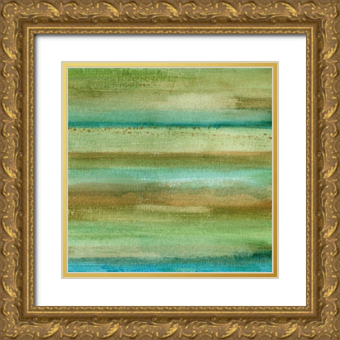 Fields in Spring II Gold Ornate Wood Framed Art Print with Double Matting by McMullen, Charles