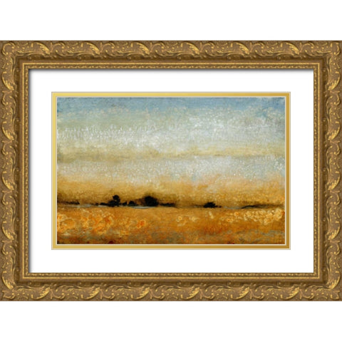 Harvest Sunset II Gold Ornate Wood Framed Art Print with Double Matting by OToole, Tim