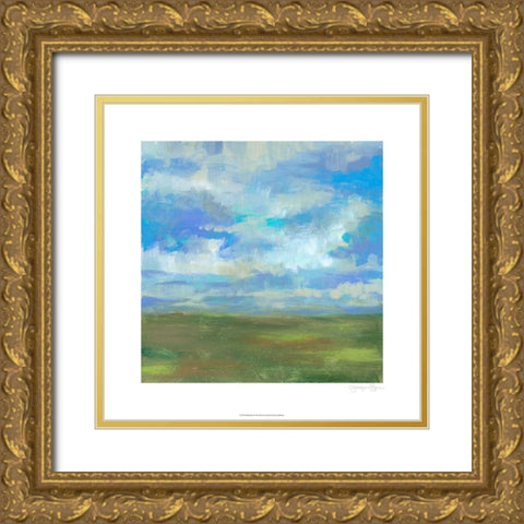 Bright Day II Gold Ornate Wood Framed Art Print with Double Matting by Goldberger, Jennifer