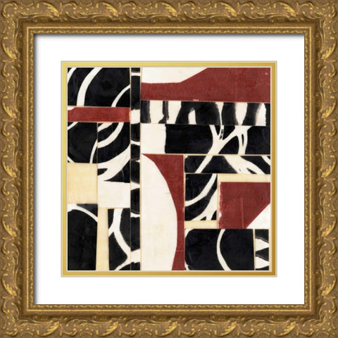 Pieces and Parts I Gold Ornate Wood Framed Art Print with Double Matting by Goldberger, Jennifer