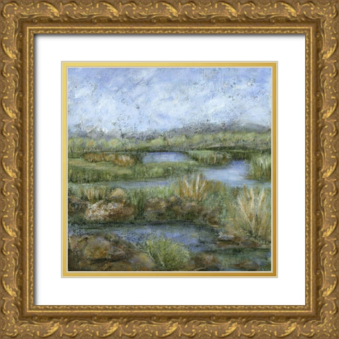 Marshland IV Gold Ornate Wood Framed Art Print with Double Matting by Crawford, Beverly