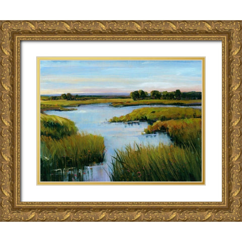 At the Edge I Gold Ornate Wood Framed Art Print with Double Matting by OToole, Tim