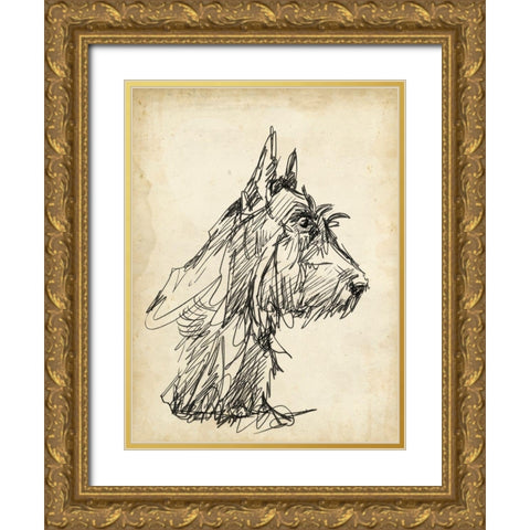 Breed Studies I Gold Ornate Wood Framed Art Print with Double Matting by Harper, Ethan