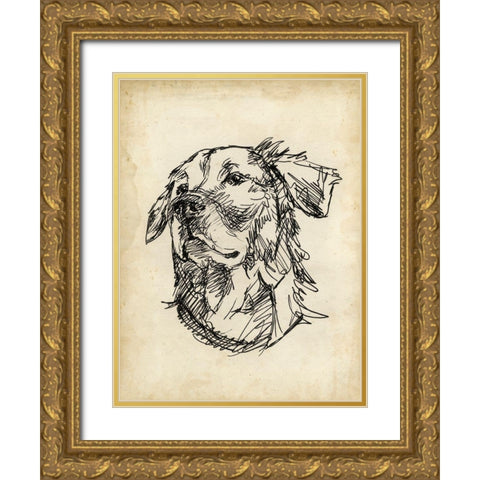 Breed Studies VIII Gold Ornate Wood Framed Art Print with Double Matting by Harper, Ethan
