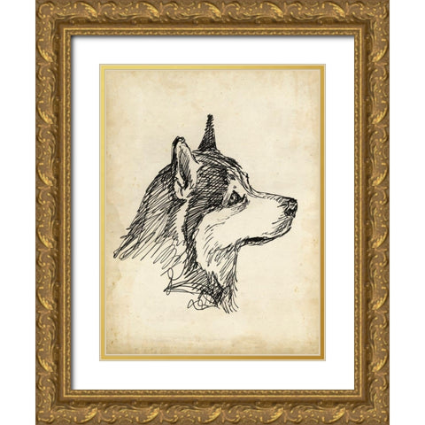 Breed Studies X Gold Ornate Wood Framed Art Print with Double Matting by Harper, Ethan