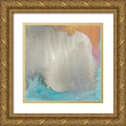 Frosted Glass I Gold Ornate Wood Framed Art Print with Double Matting by Ludwig, Alicia