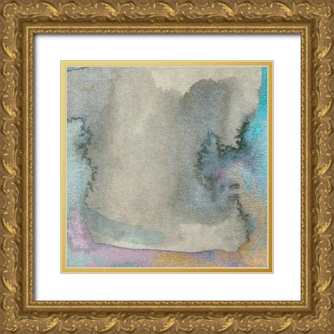 Frosted Glass III Gold Ornate Wood Framed Art Print with Double Matting by Ludwig, Alicia